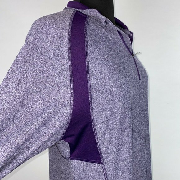 C9 By Champion L Purple Collared Partial Zip Pullover Long Sleeve Mesh Accents - Picture 4 of 10